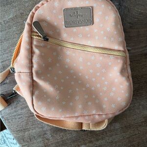 Bradrevshop Peach Backpack with Star Pattern